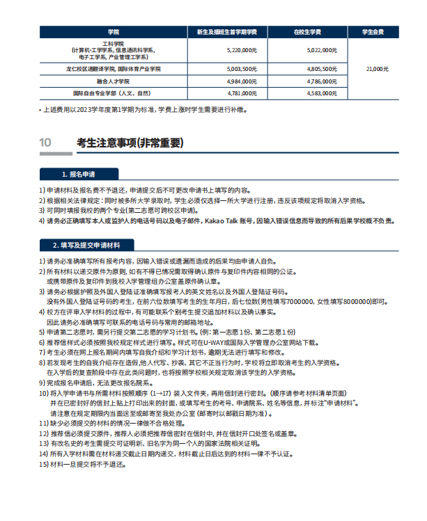 韩国留学2023年9月外国语大学本科简章(中文) 韩国留学2023年9月外国语大学本科简章(中文)